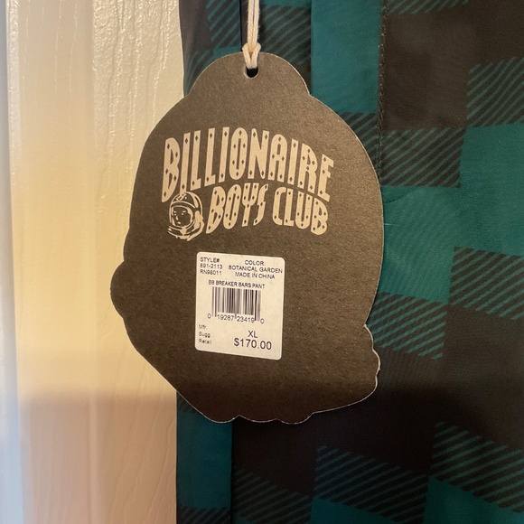 Billionaire Boys Club XL Botanical Garden Breaker Bars Pant Sweatpants Joggers - Picture 5 of 15